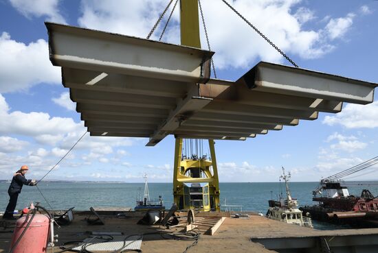Russia Crimean Bridge Accident Restoration