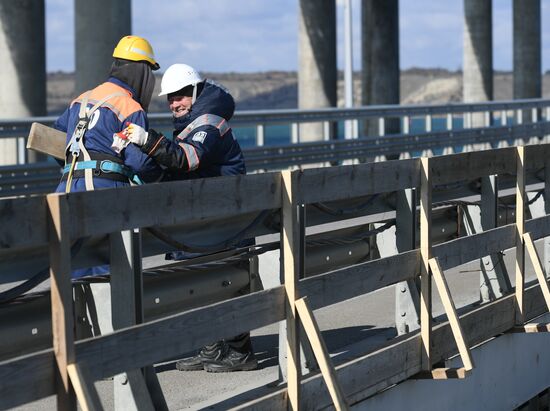Russia Crimean Bridge Accident Restoration