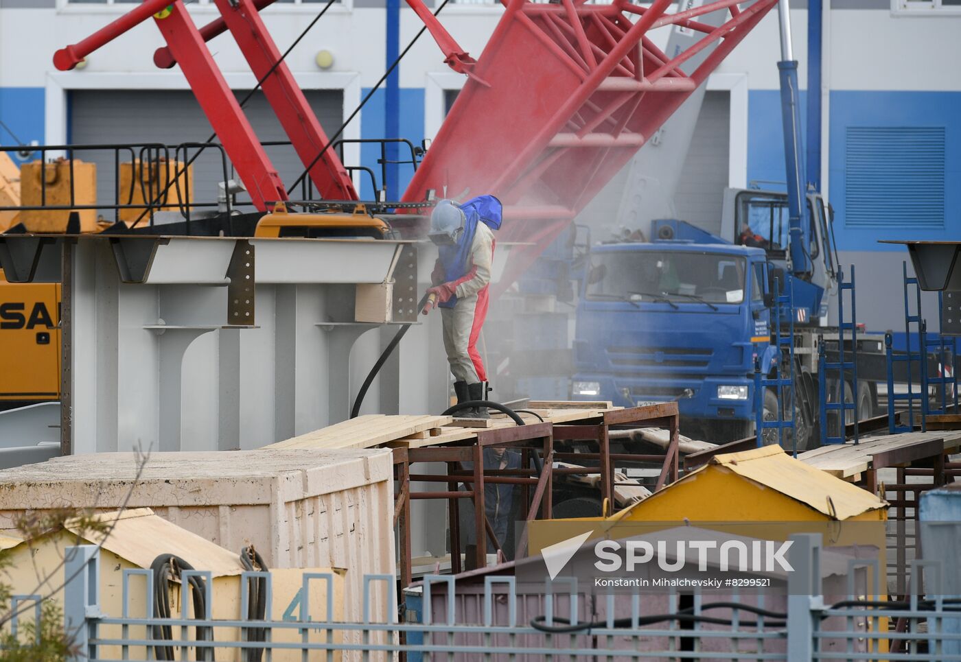 Russia Crimean Bridge Accident Restoration