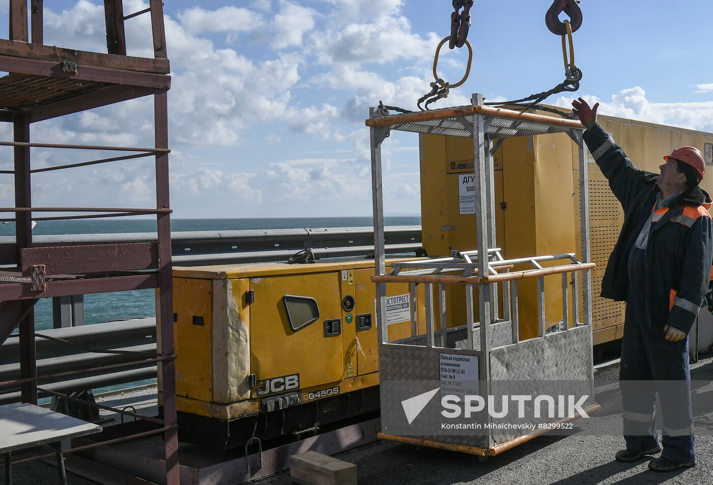 Russia Crimean Bridge Accident Restoration