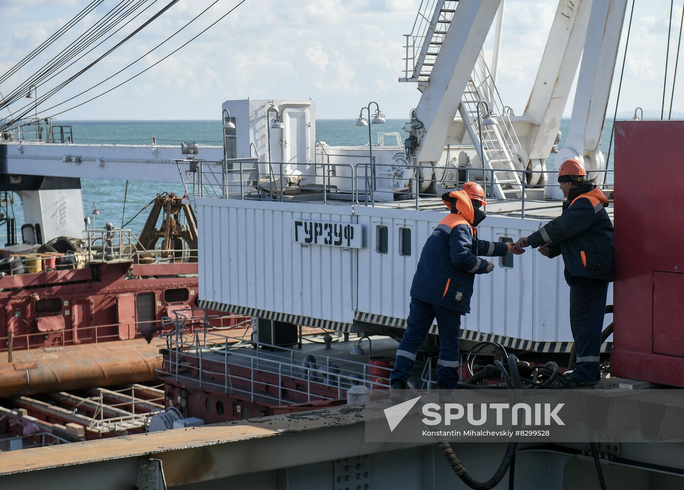 Russia Crimean Bridge Accident Restoration