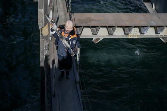 Russia Crimean Bridge Accident Restoration