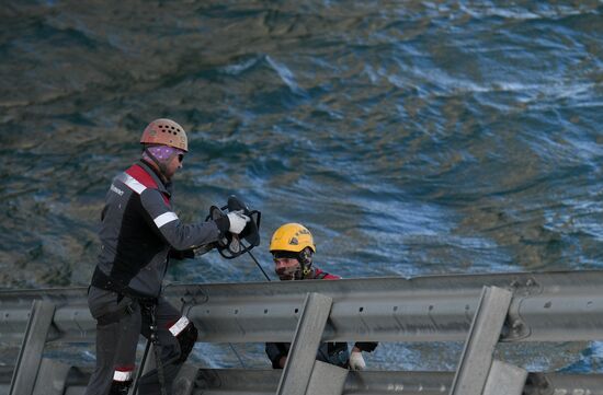 Russia Crimean Bridge Accident Restoration