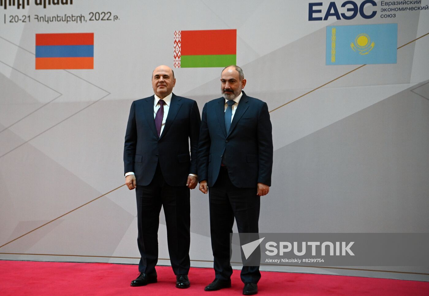 Armenia Mishustin Eurasian Intergovernmental Council