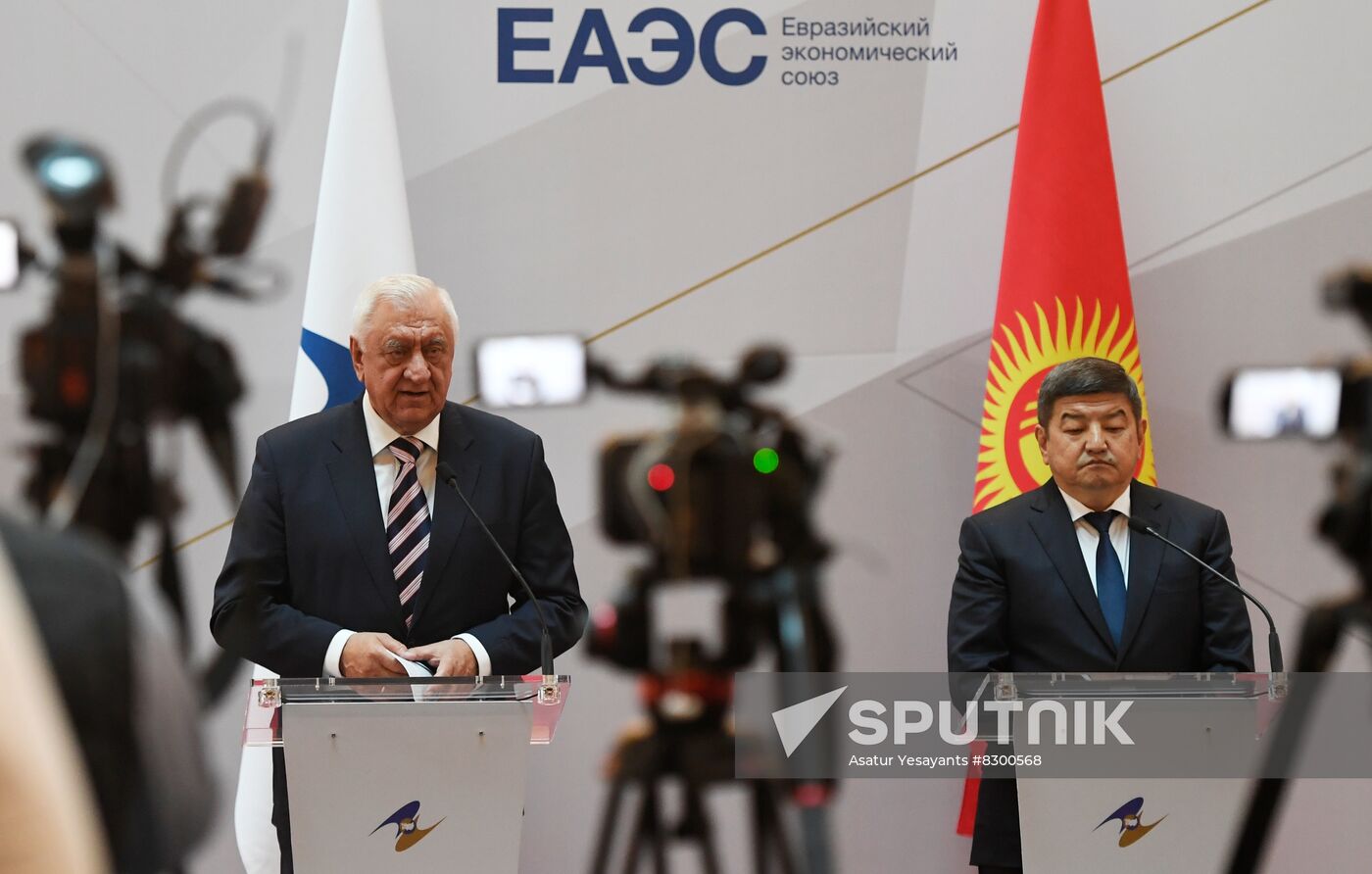 Armenia Mishustin Eurasian Intergovernmental Council