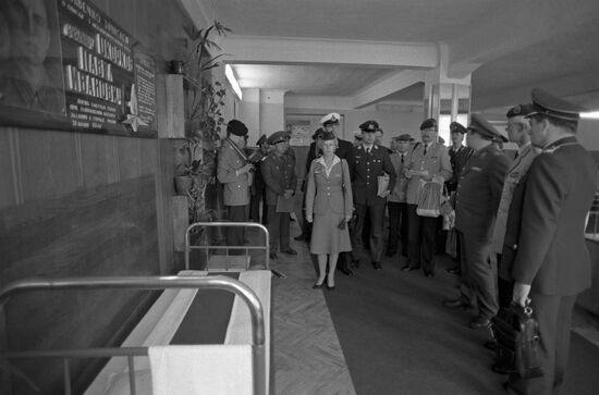 Group of German servicemen's friendly visit to USSR
