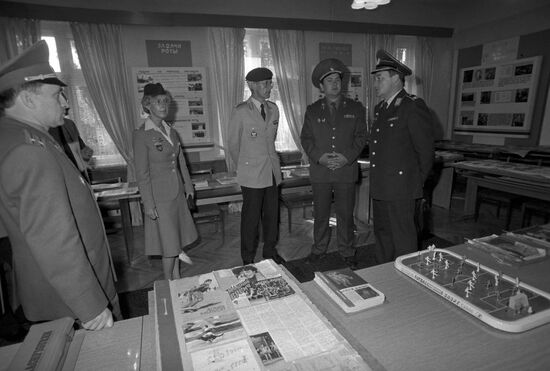 Group of German servicemen's friendly visit to USSR
