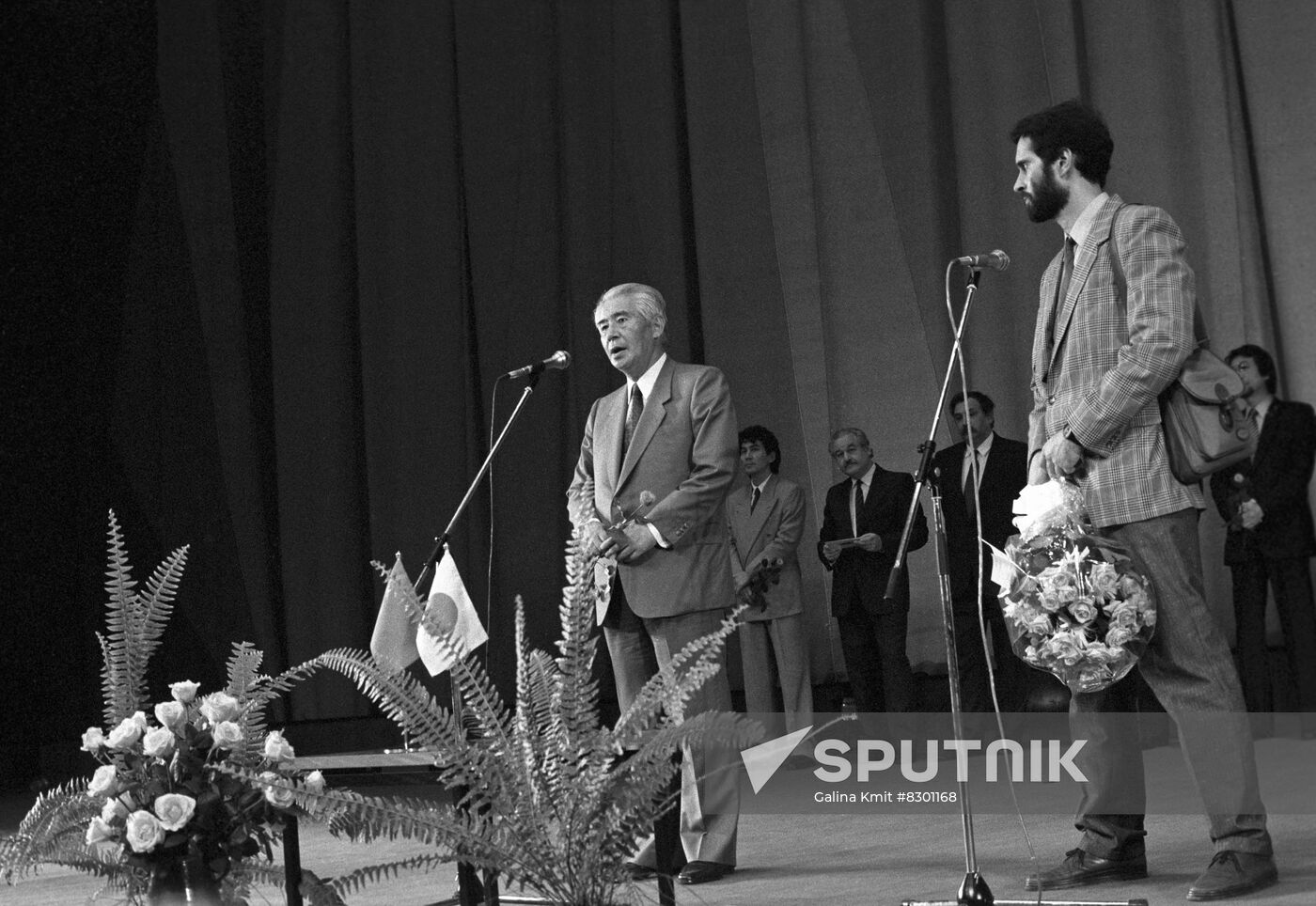 News conference at October cinema hall