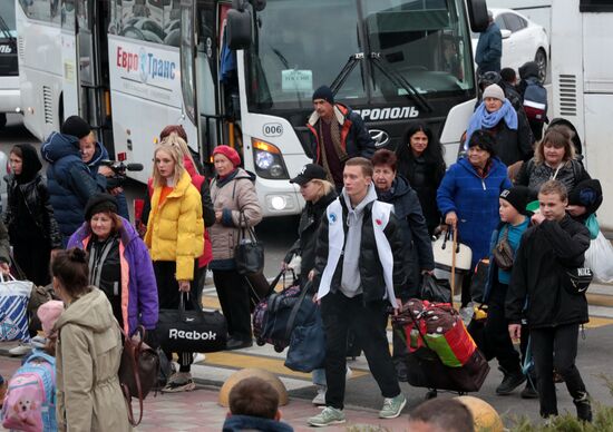 Russia Ukraine Military Operation Evacuees