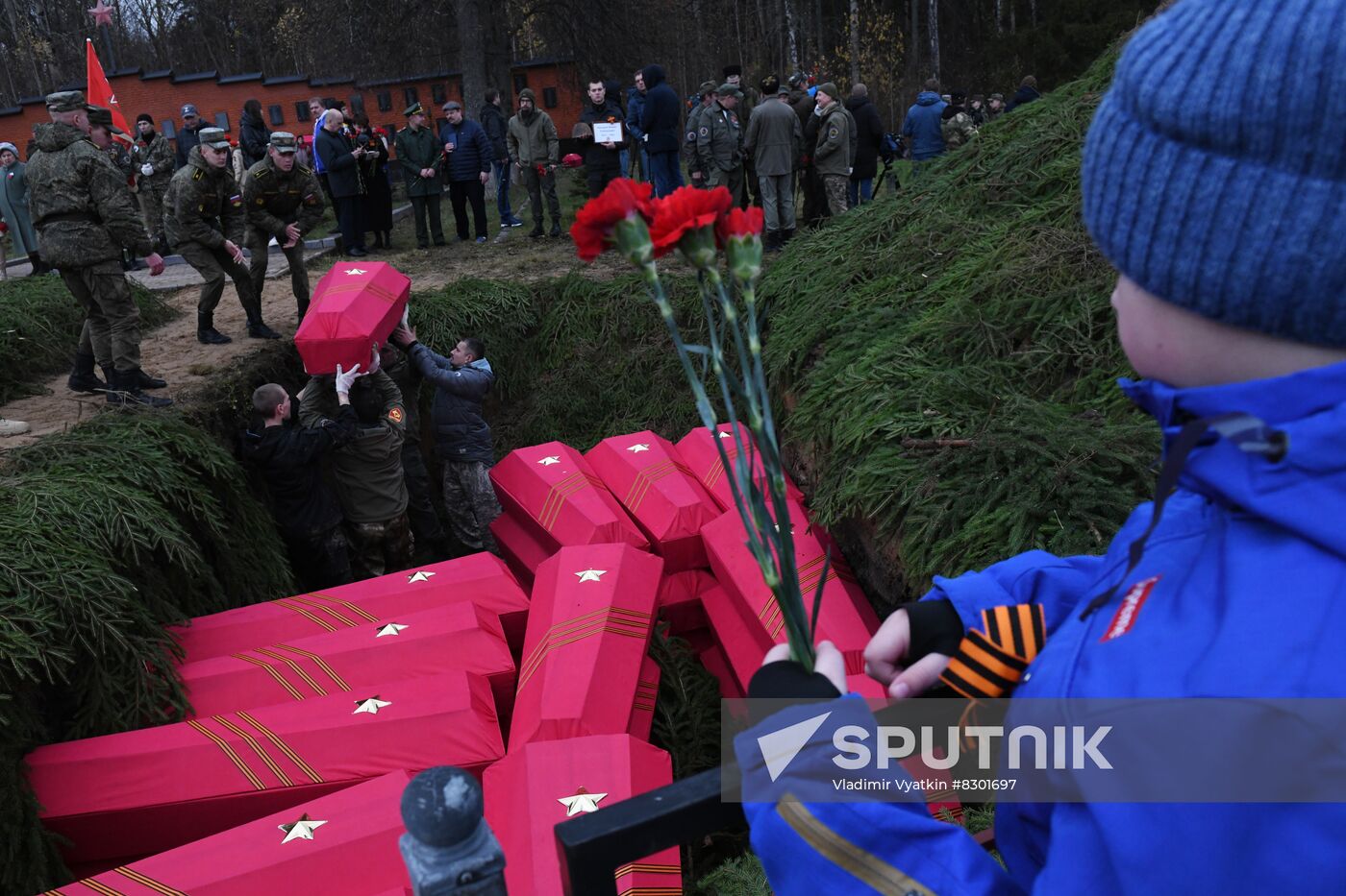 Russia WWII Soviet Soldiers Reburial