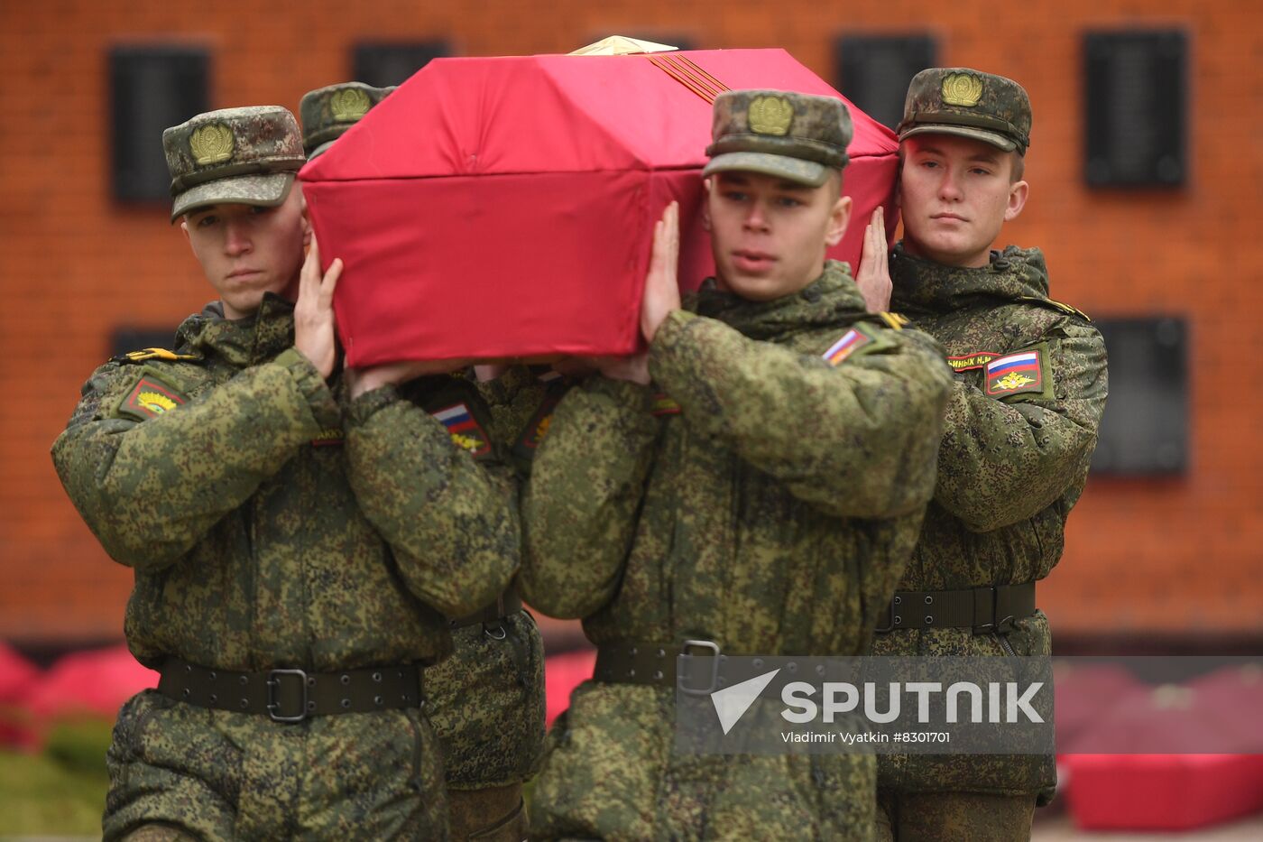 Russia WWII Soviet Soldiers Reburial