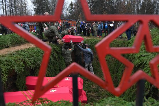 Russia WWII Soviet Soldiers Reburial