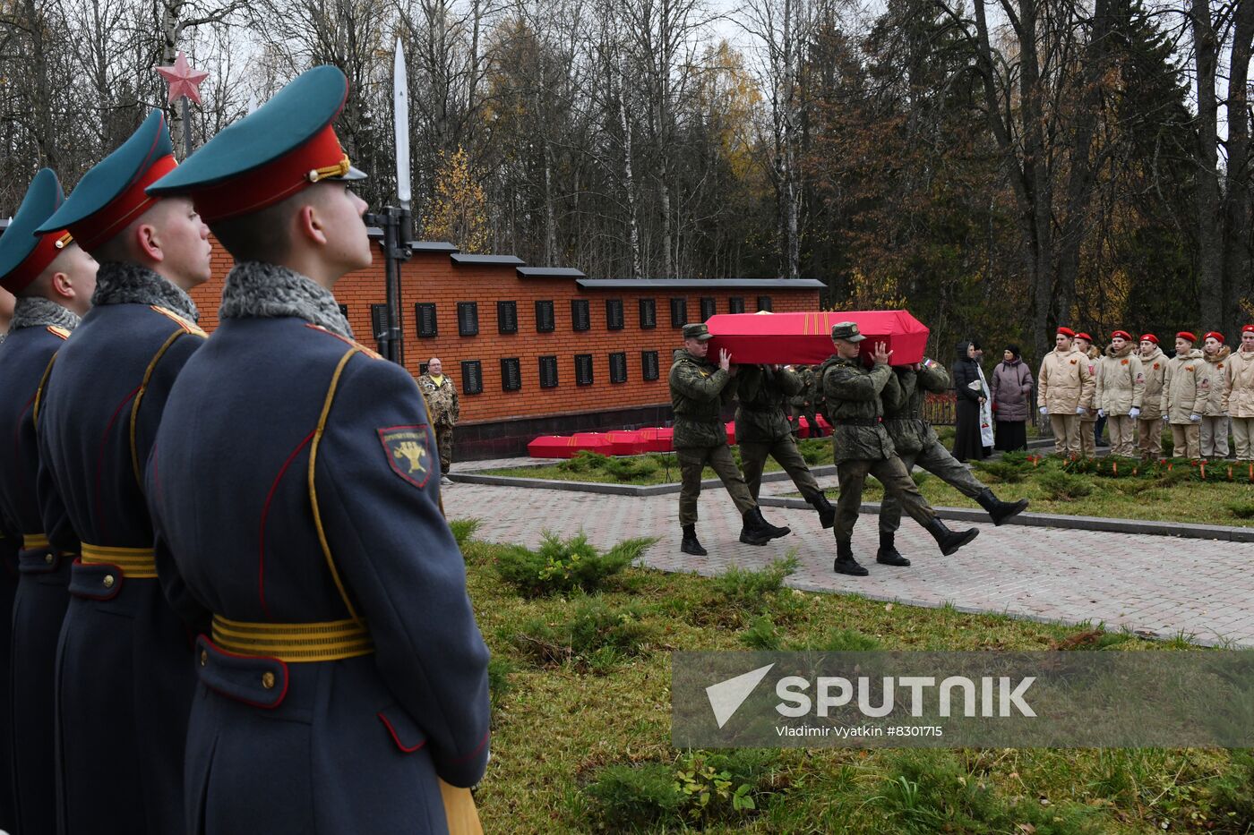 Russia WWII Soviet Soldiers Reburial