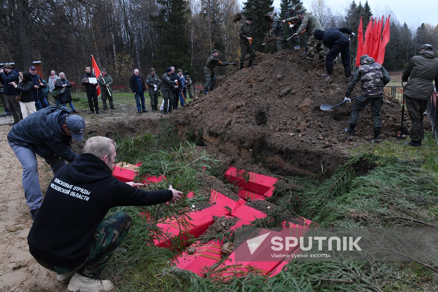 Russia WWII Soviet Soldiers Reburial