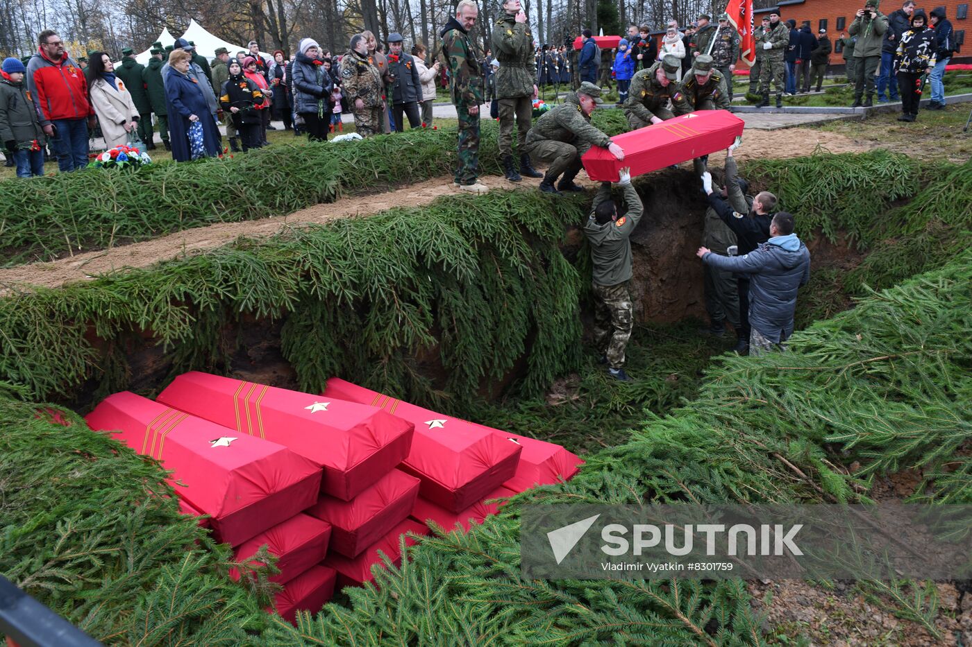 Russia WWII Soviet Soldiers Reburial