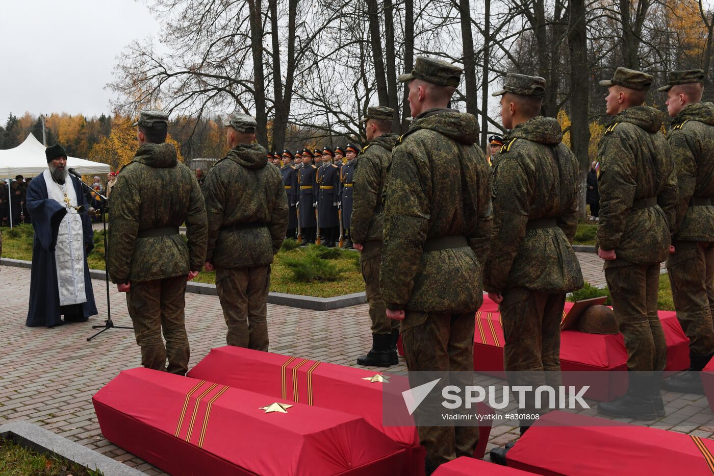 Russia WWII Soviet Soldiers Reburial