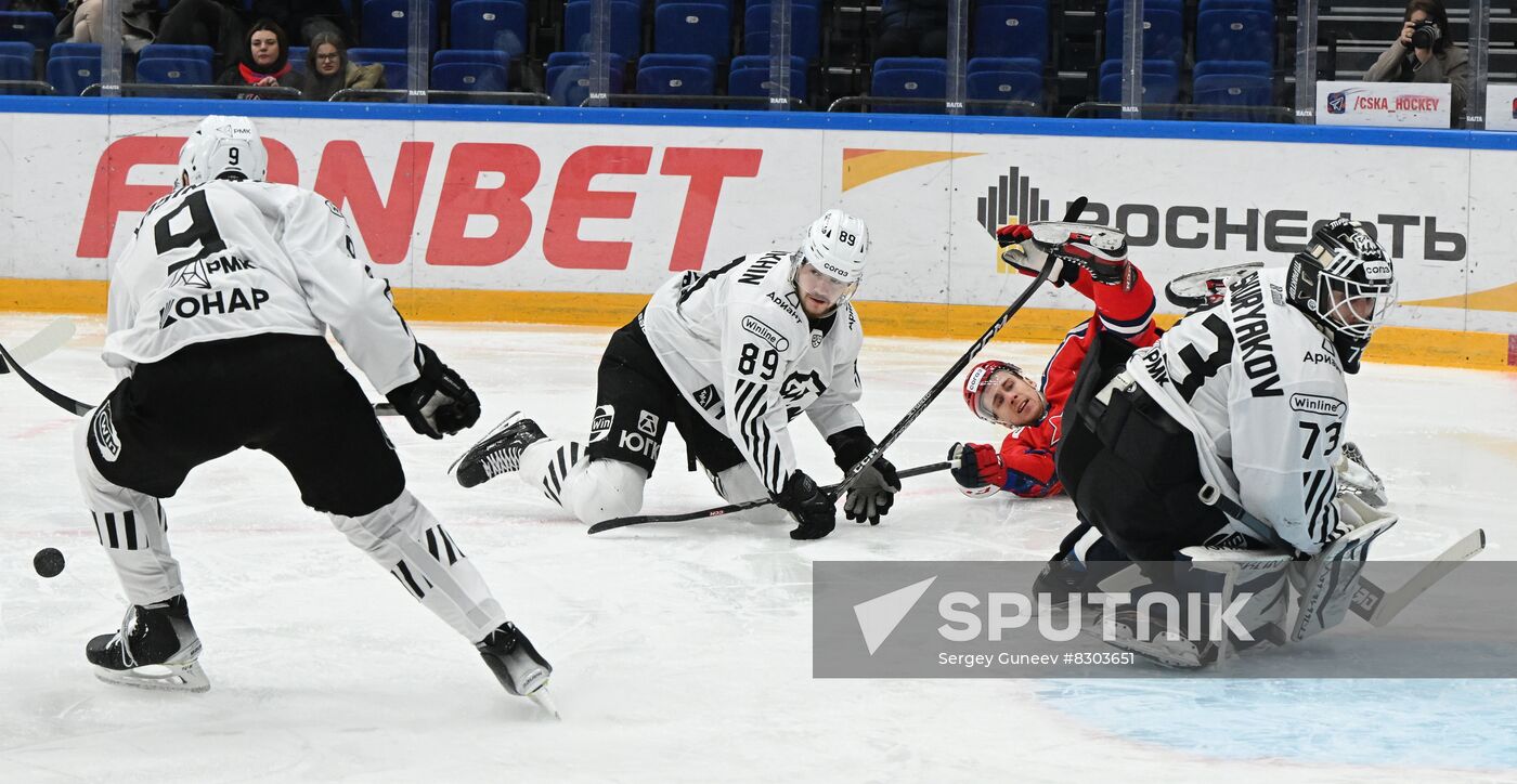 Russia Ice Hockey Kontinental League CSKA - Traktor