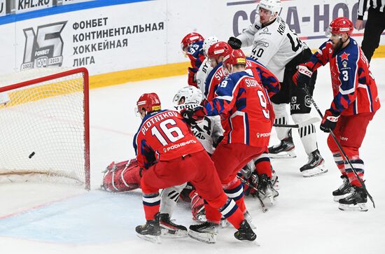 Russia Ice Hockey Kontinental League CSKA - Traktor