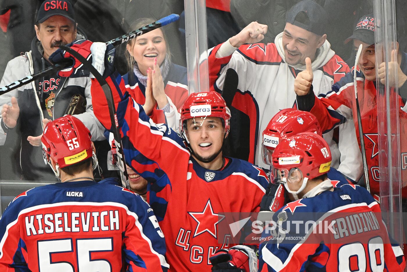 Russia Ice Hockey Kontinental League CSKA - Traktor
