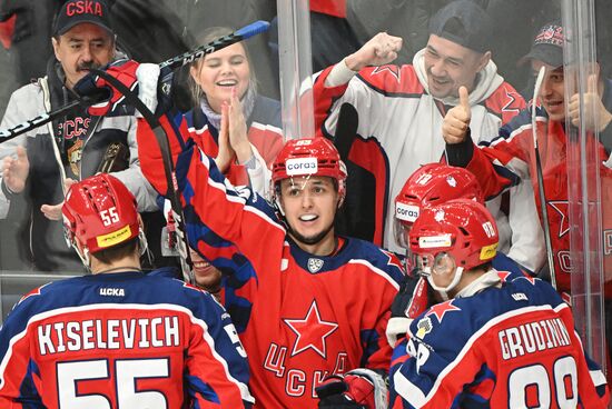 Russia Ice Hockey Kontinental League CSKA - Traktor