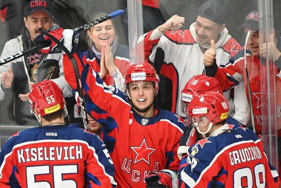 Russia Ice Hockey Kontinental League CSKA - Traktor