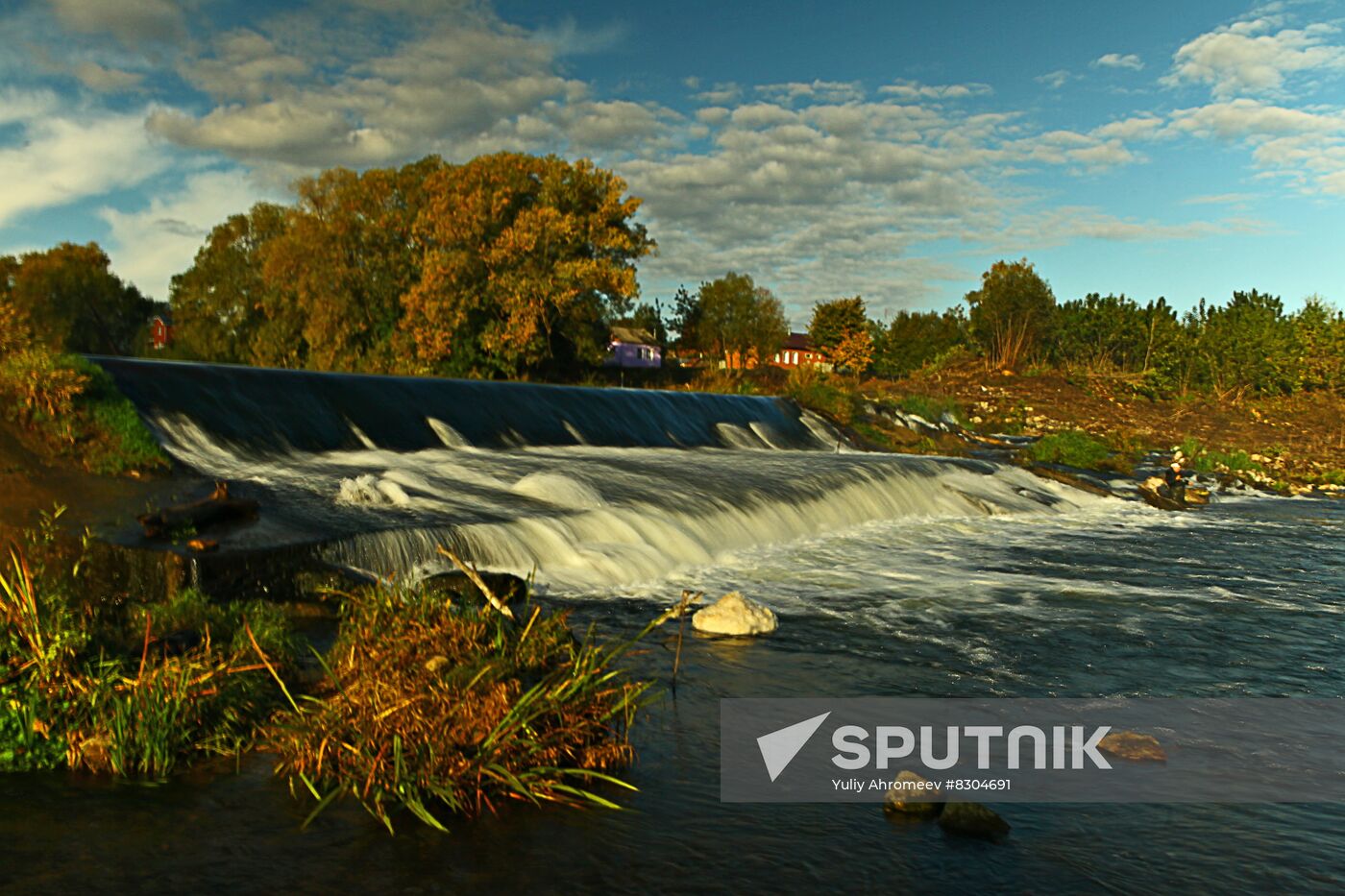Dam on Osetr River in Zaraysk