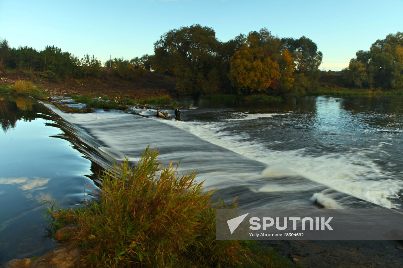Dam on Osetr River in Zaraysk