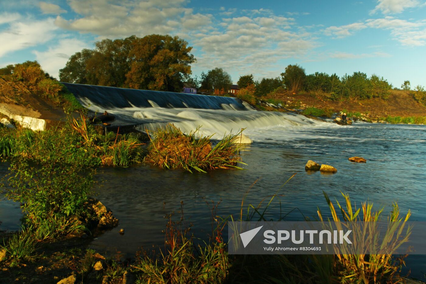 Dam on Osetr River in Zaraysk