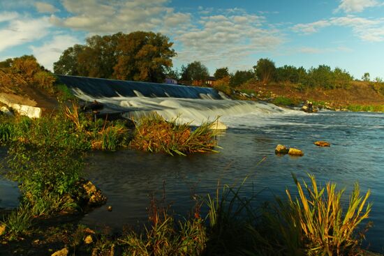 Dam on Osetr River in Zaraysk