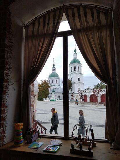 View from Stary Gorod restaurant in Zaraisk