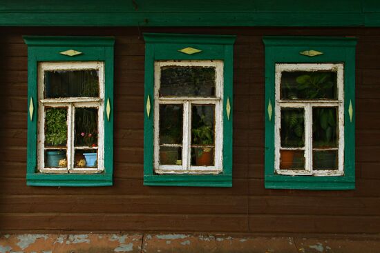 Window of house in Zaraisk