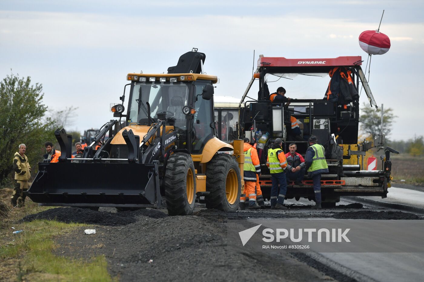 Russia Ukraine Military Operation Road Construction