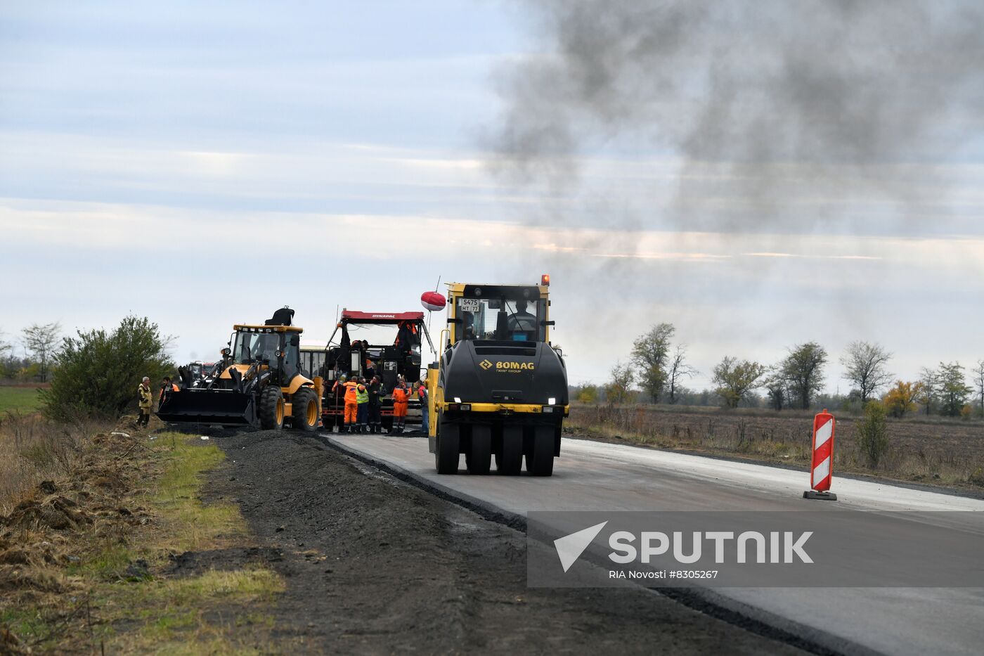 Russia Ukraine Military Operation Road Construction