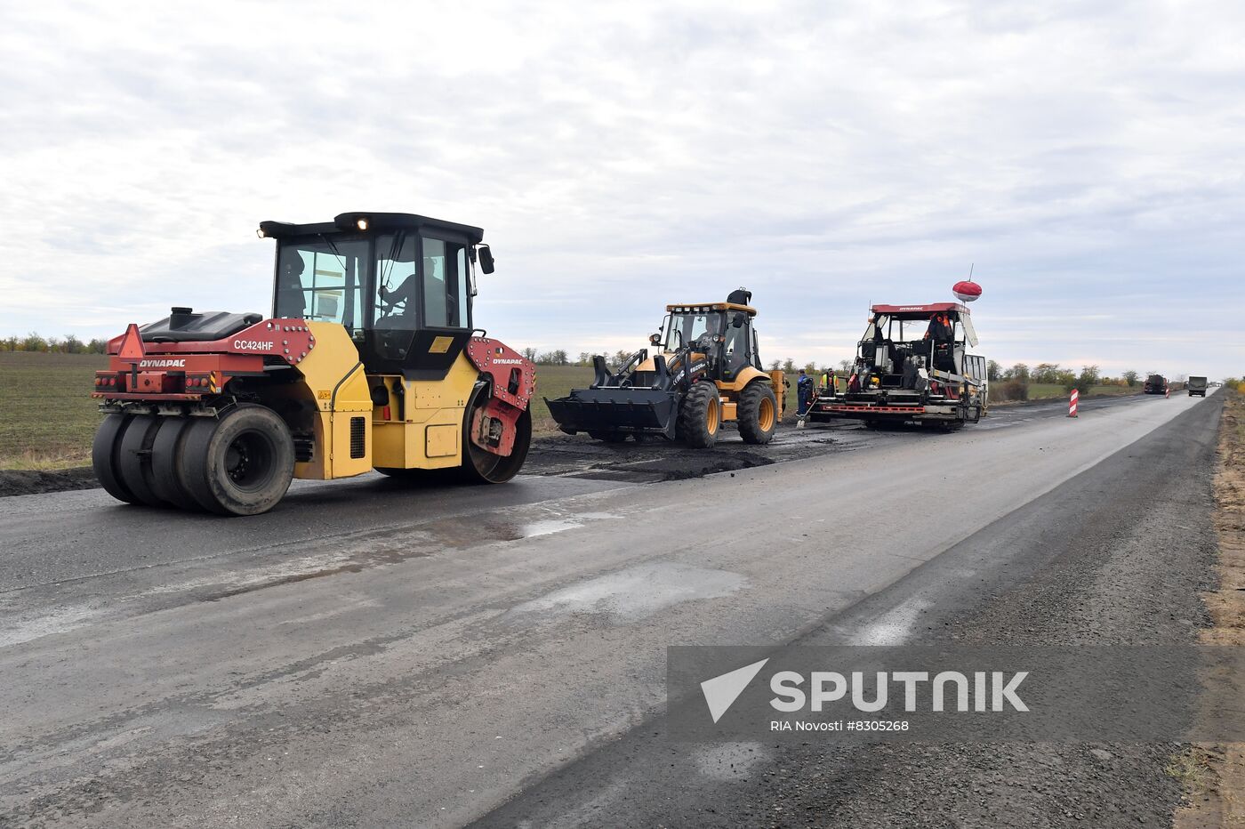 Russia Ukraine Military Operation Road Construction