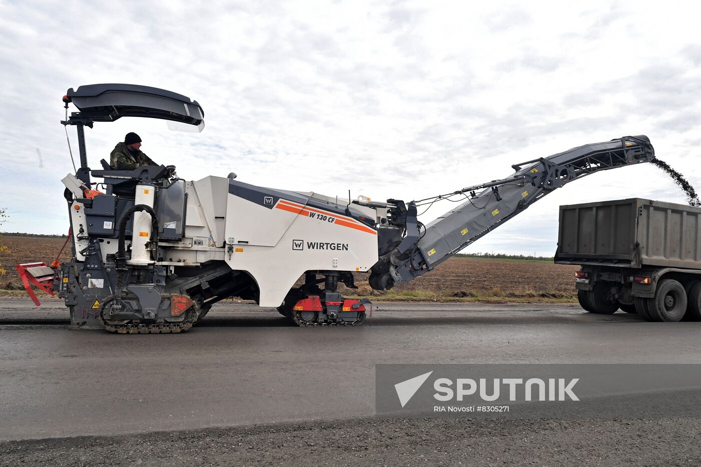 Russia Ukraine Military Operation Road Construction