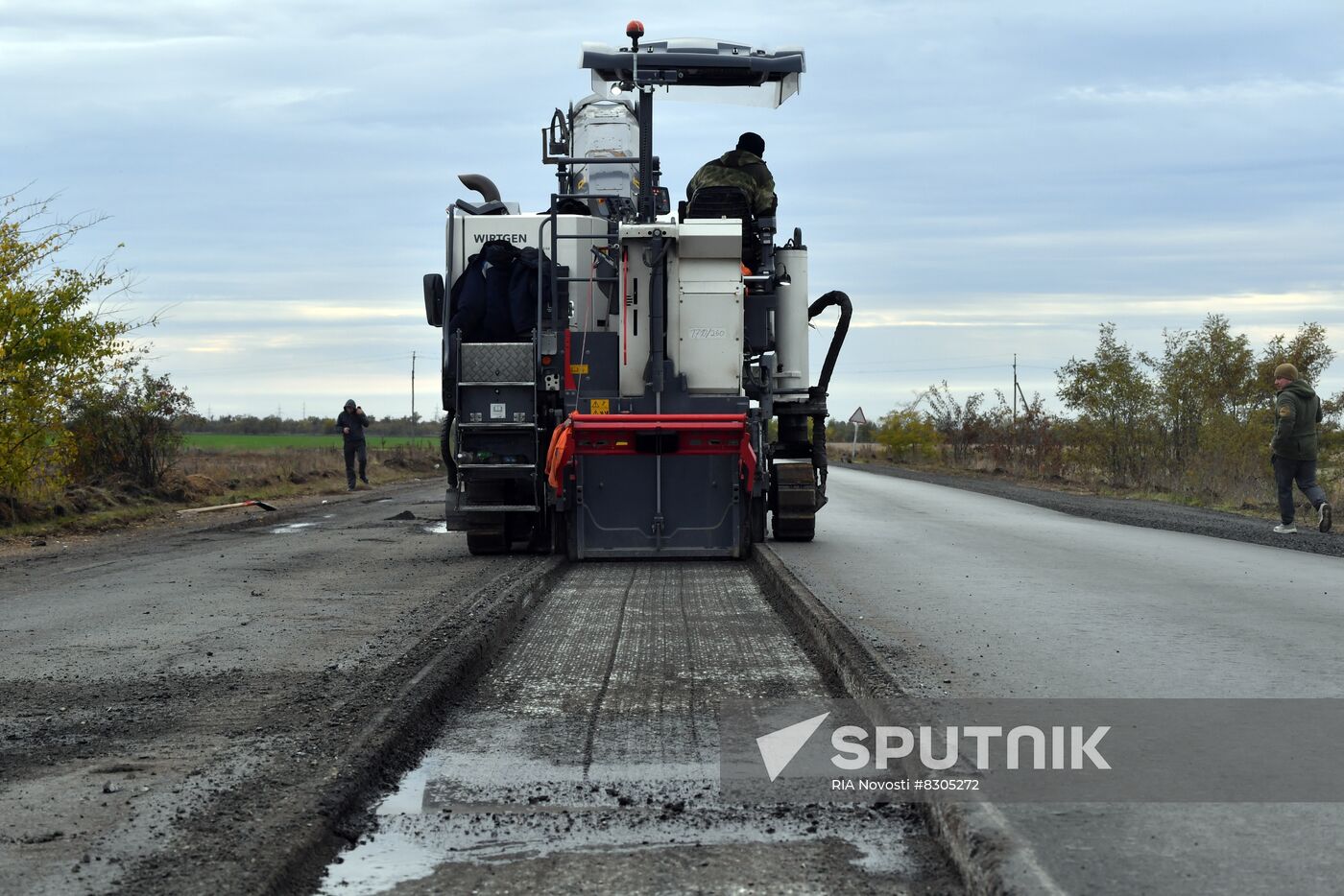 Russia Ukraine Military Operation Road Construction