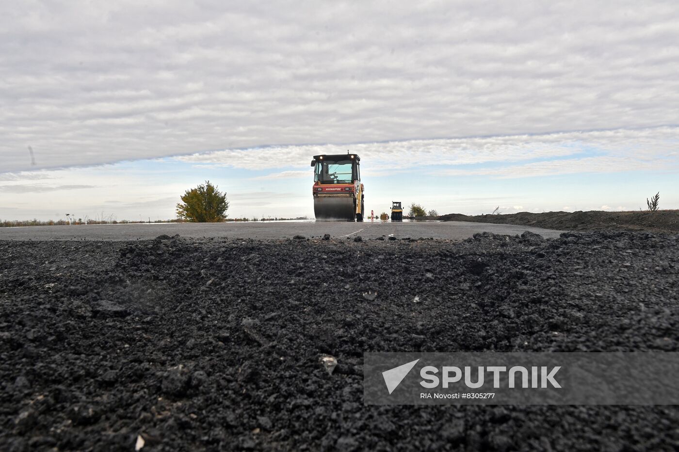 Russia Ukraine Military Operation Road Construction