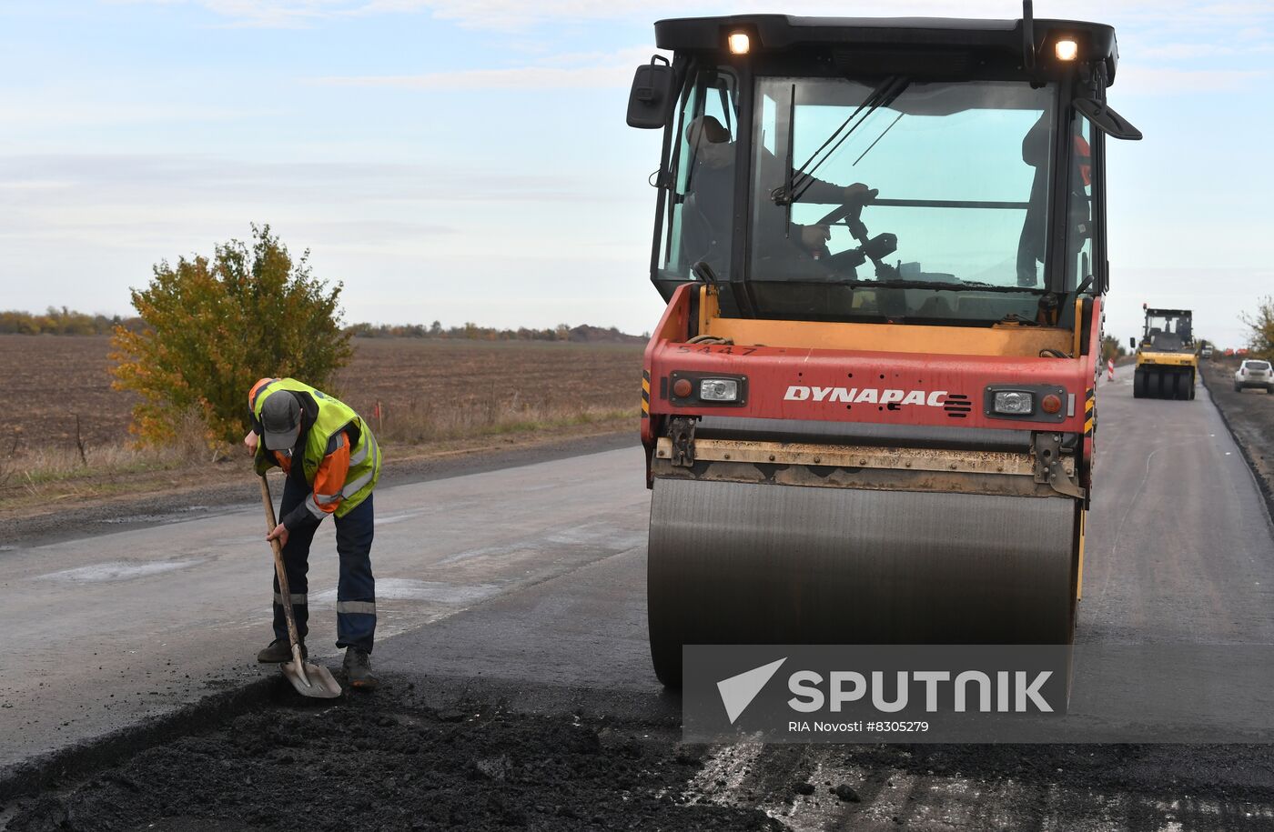 Russia Ukraine Military Operation Road Construction