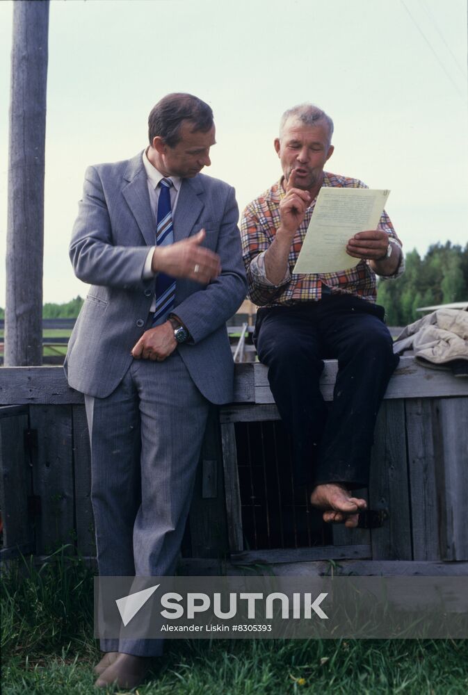 First Soviet farmer Nikolai Sivkov