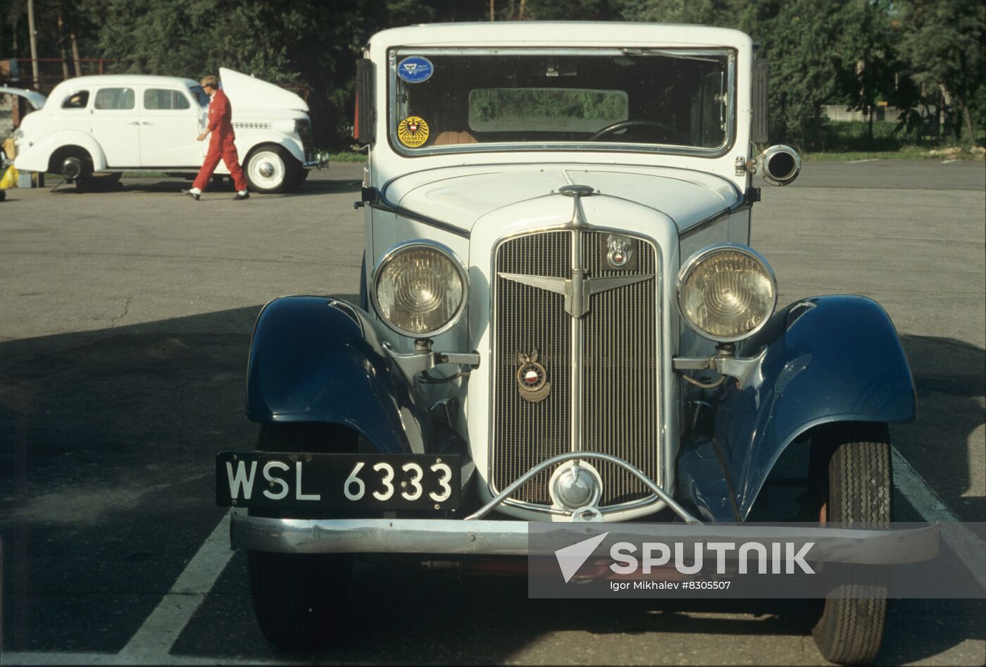 International rally of vintage cars and motorcycles in Riga