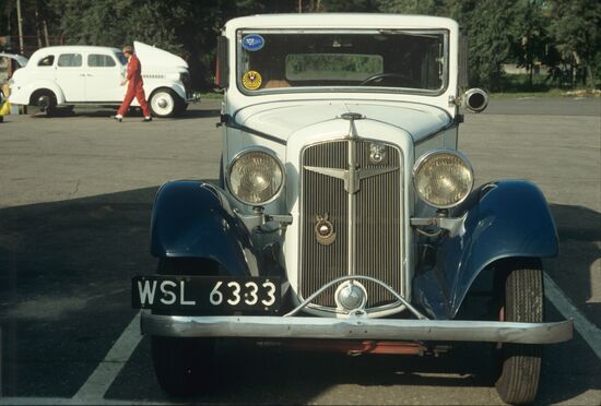International rally of vintage cars and motorcycles in Riga