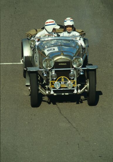 International rally of vintage cars and motorcycles in Riga