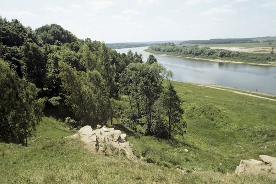 Oka River in Tula Region