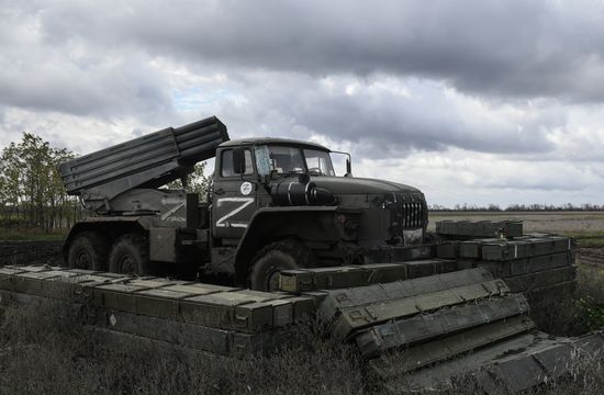 Russia Ukraine Military Operation Multiple Rocket Launcher