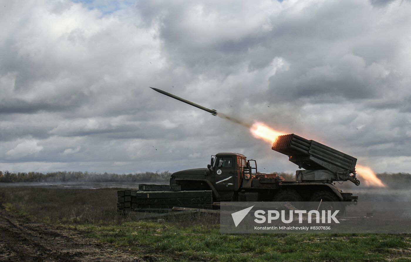 Russia Ukraine Military Operation Multiple Rocket Launcher