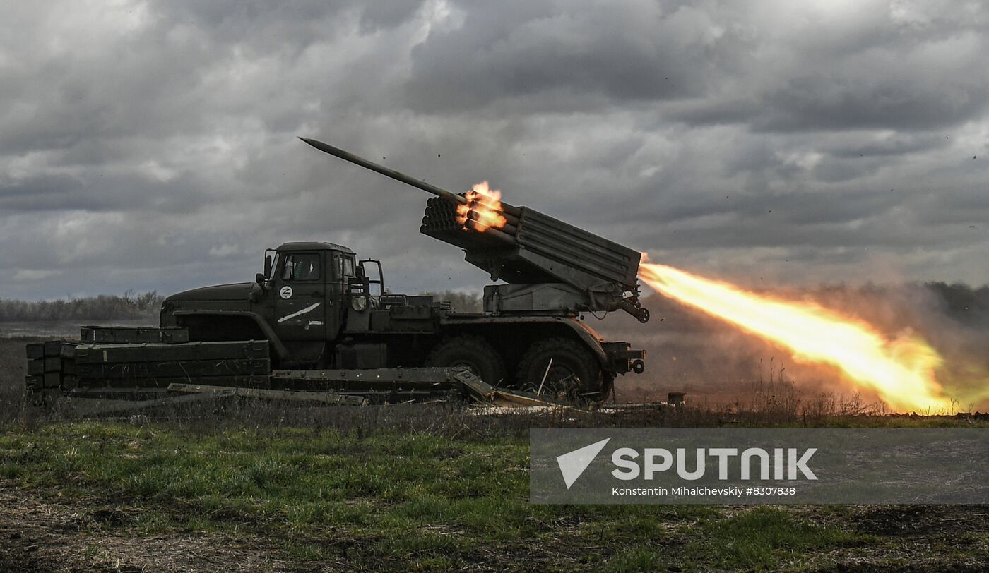 Russia Ukraine Military Operation Multiple Rocket Launcher