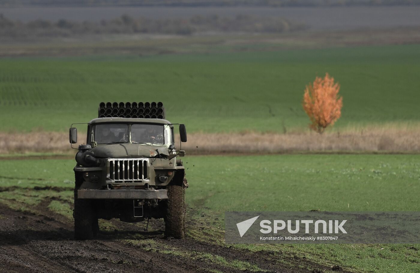 Russia Ukraine Military Operation Multiple Rocket Launcher