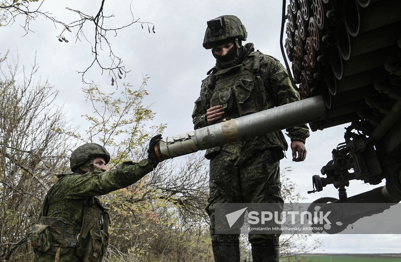 Russia Ukraine Military Operation Multiple Rocket Launcher