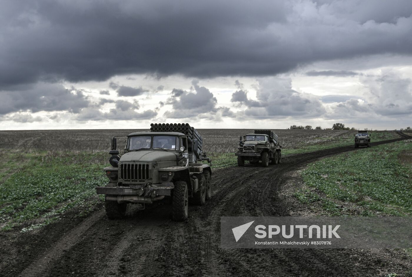 Russia Ukraine Military Operation Multiple Rocket Launcher