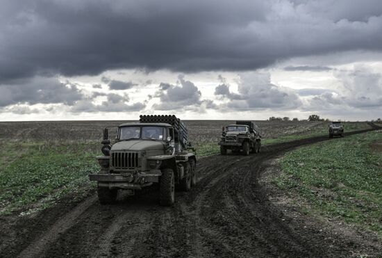 Russia Ukraine Military Operation Multiple Rocket Launcher